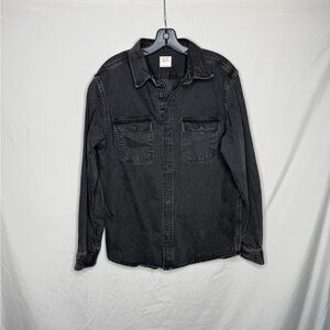 Old Navy Washed Black Denim Shirt